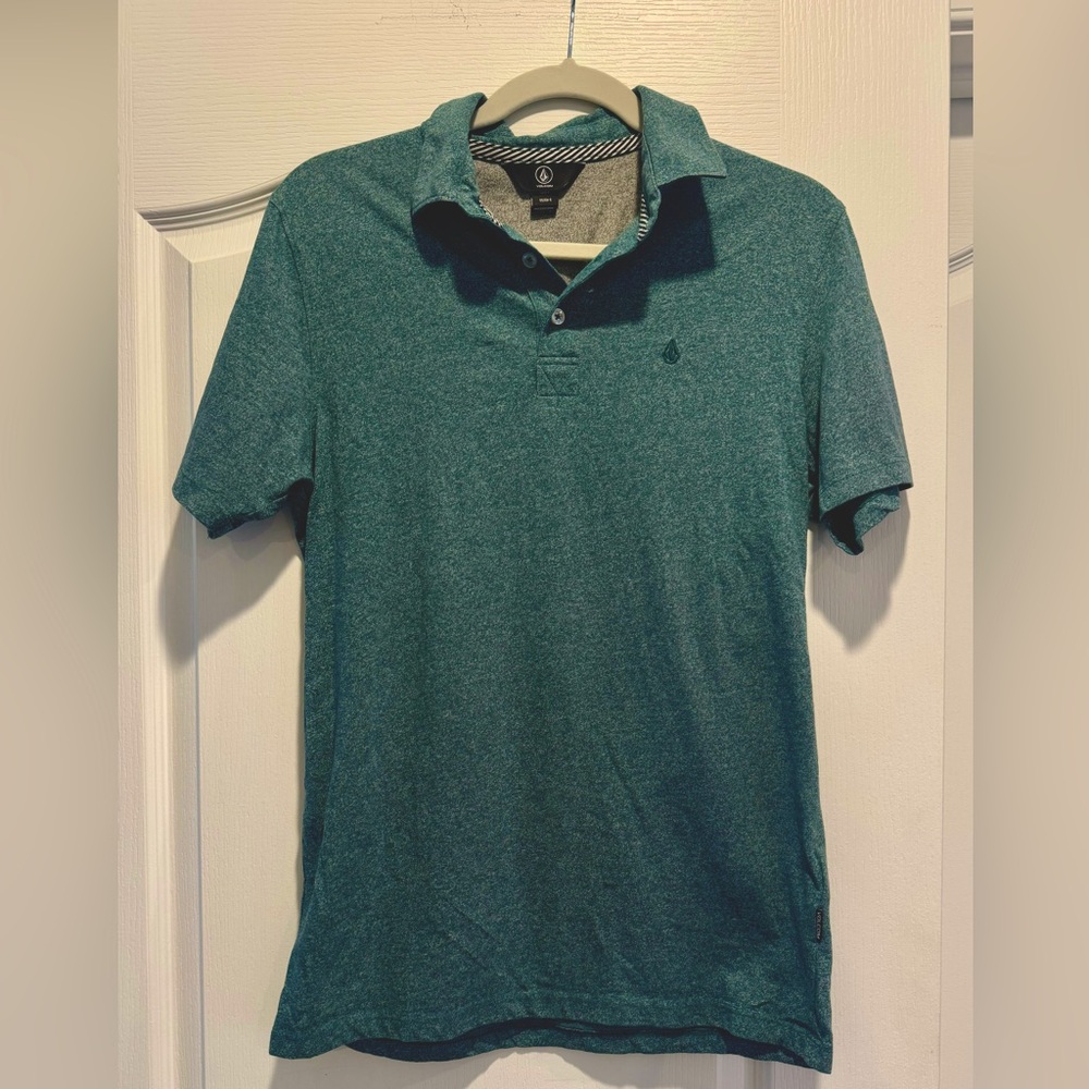 WOWZER POLO SHORT SLEEVE SHIRT - SEA GREEN, men’s size small